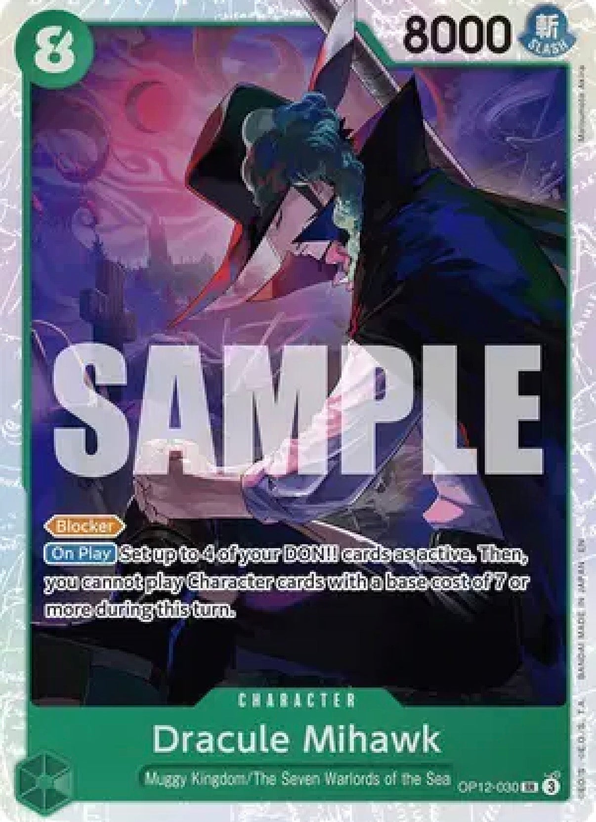 One Piece TCG: Dracule Mihawk OP12-030