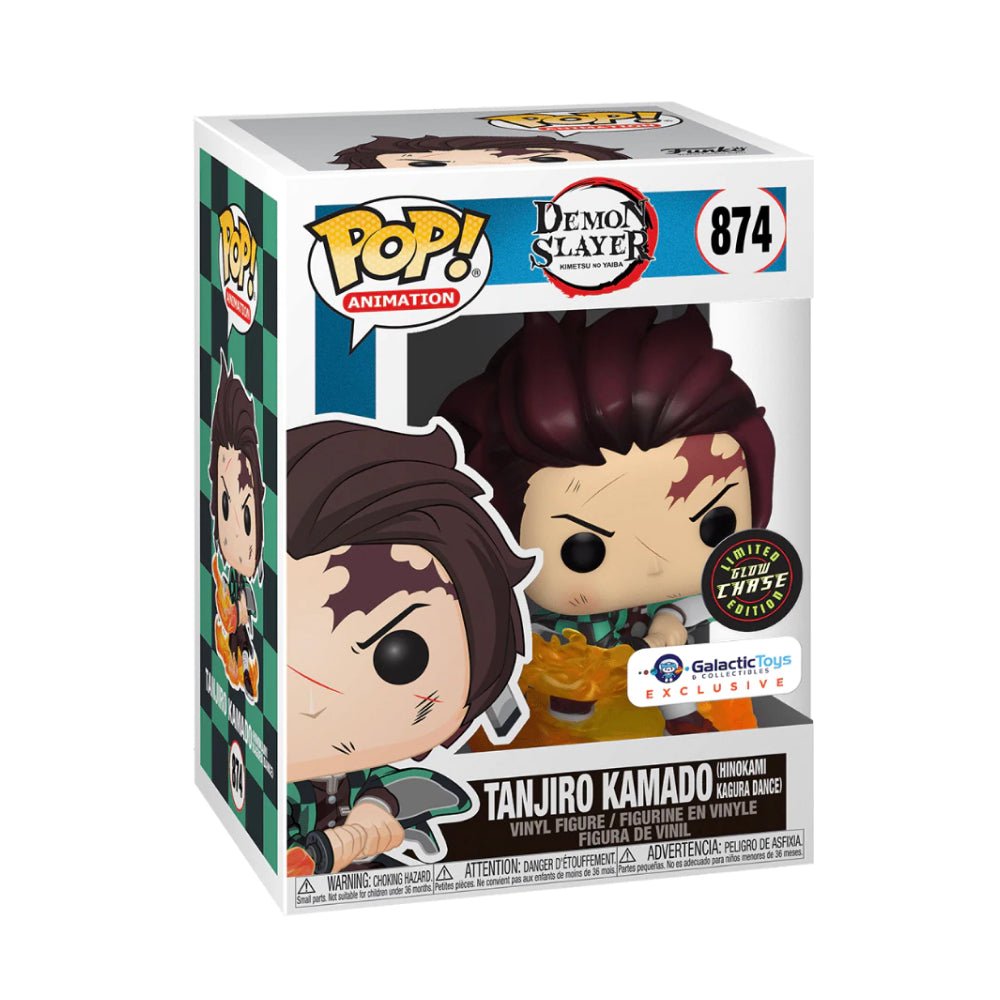 Funko Pop!: Tanjiro Kamado (Galactic Toys Exclusive) Hinokami Kagura Chase Only