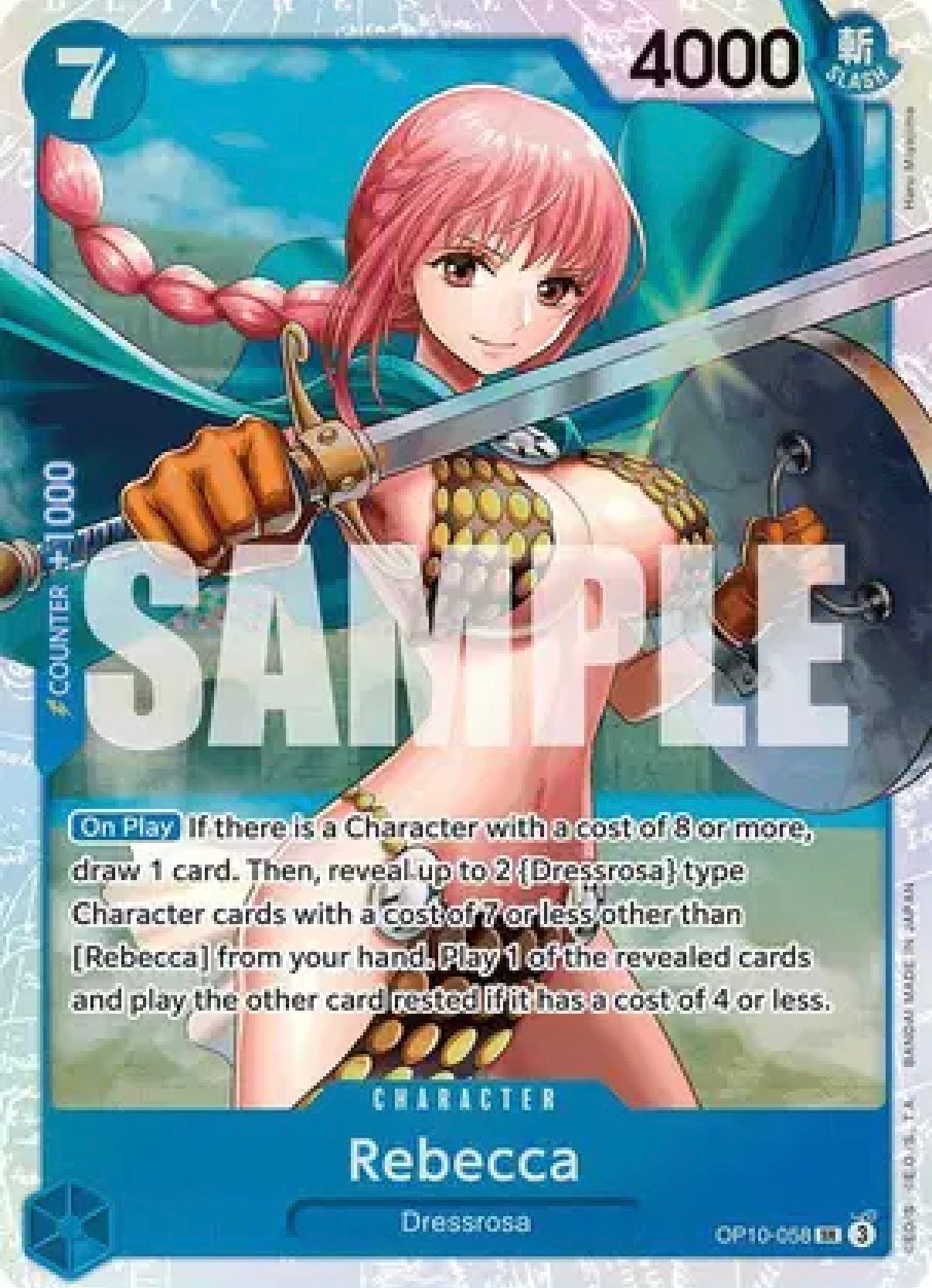 One Piece TCG: Rebecca SR OP10-058