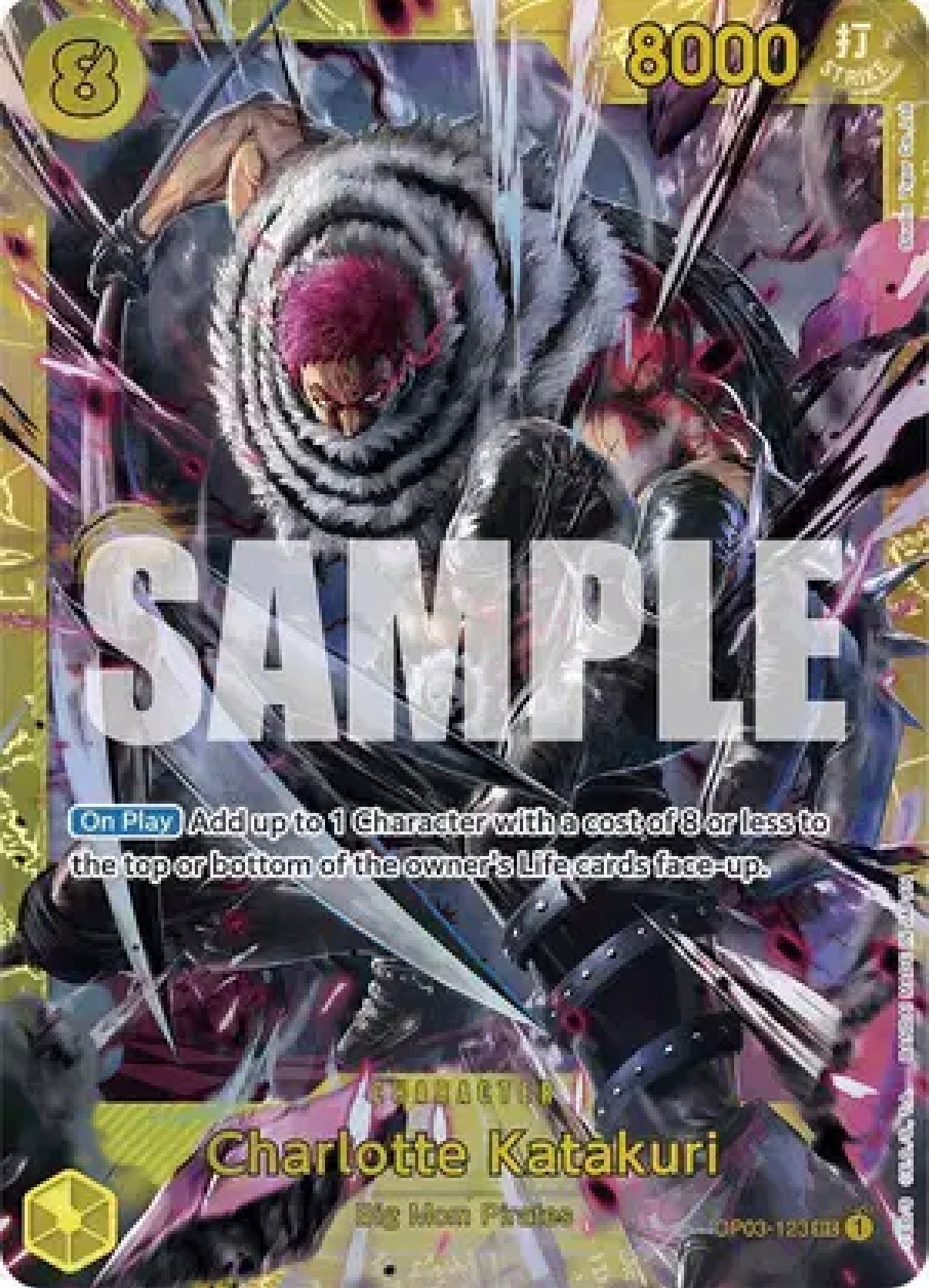 One Piece TCG: Charlotte Katakuri OP03-123 (SEC) (Japanese)￼