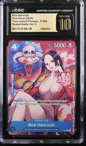 One Piece TCG: Boa Hancock Tournament Promos P-066 CGC Pristine 10