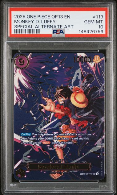 One Piece TCG: OP13-CARRYING ON HIS WILL #119 MONKEY D. LUFFY SPECIAL ALTERNATE ART